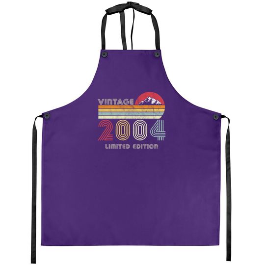 17 Year Old Gifts Vintage 2004 Limited Edition 17th Birthday Apron