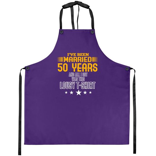 50 Year Anniversary Gift 50th Wedding Married Apron