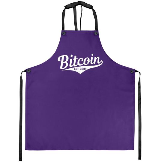 Bitcoin Est. 2009 Btc Crypto Currency Trader Investor Gift Apron