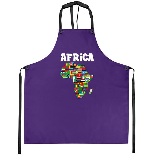 Africa Apron Proud African Country Flags Continent Love