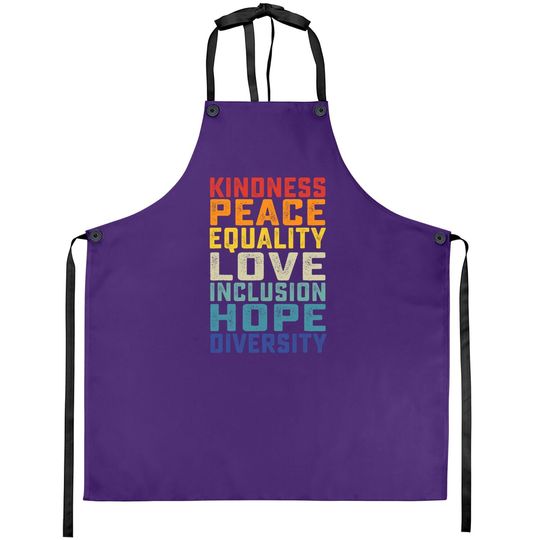 Peace Love Equality Inclusion Diversity Human Rights Apron
