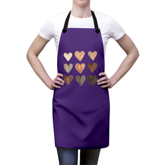 Melanin Hearts Social Justice Equality Unity Protest Apron