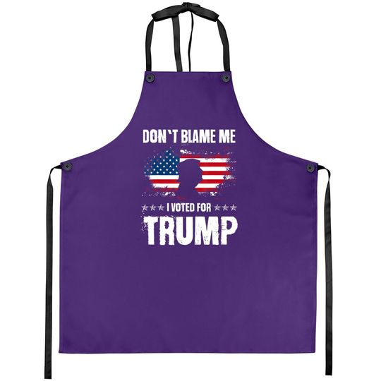 Retro I Voted For Trump Flag Made In Usa, Don't Blame Me Apron