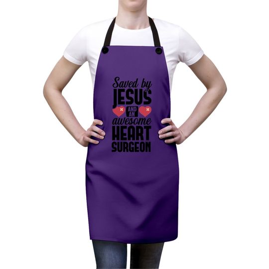 Open Heart Surgery Survivor Jesus Bypass Recovery Gift Apron