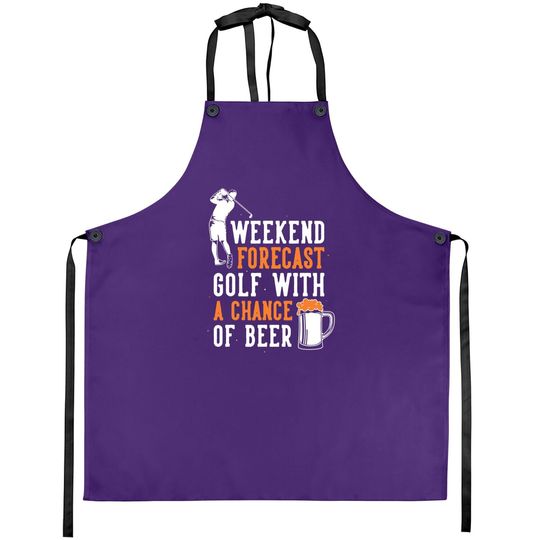 Weekend Forecast Golf With A Chance Of Beer Apron