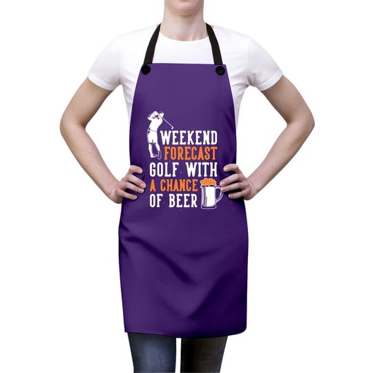 Weekend Forecast Golf With A Chance Of Beer Apron