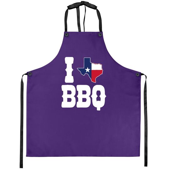 I Texas Bbq Apron Gift For Texans, I Love Texas Apron