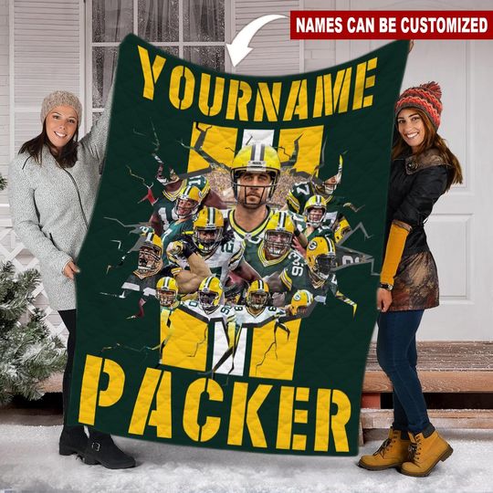 Packers Lover Football Team Custom Quilt