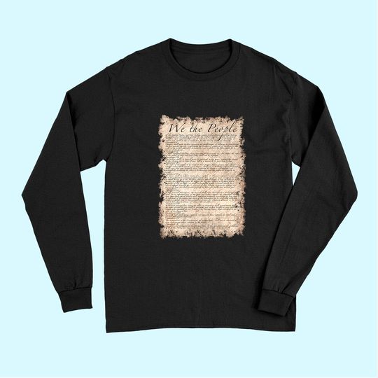 Bill of Rights US Constitution Long Sleeves