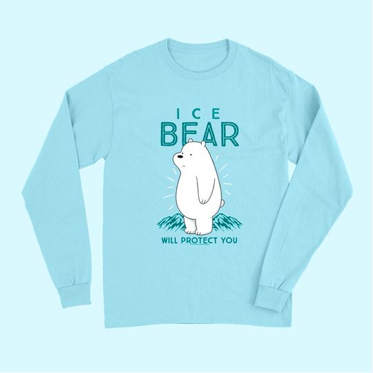 CN We Bare Bears Ice Bear Will Protect You Long Sleeves