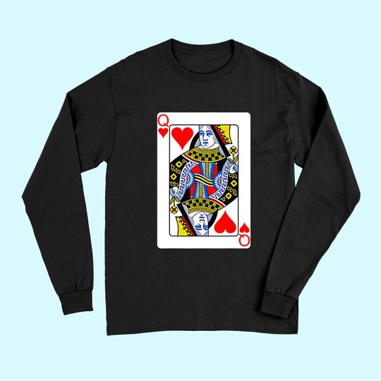 Playing Card Queen of Hearts Long Sleeves Valentine's Day Costume