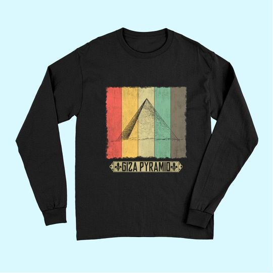 Giza Pyramids Ancient Egyptian Architecture Long Sleeves