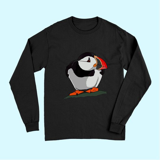 Puffin Baby for Puffin Seabirds Lovers Long Sleeves