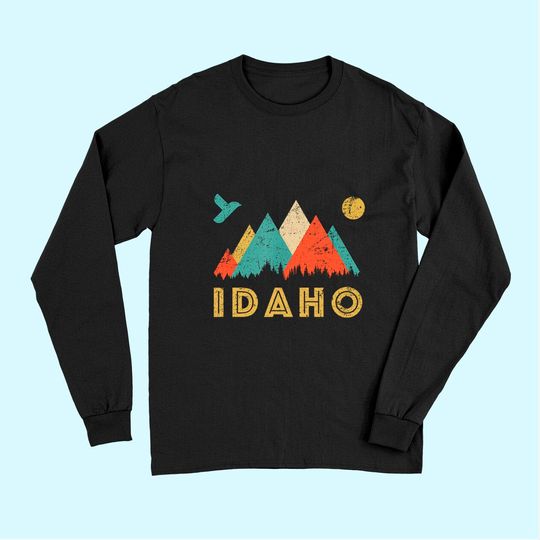 Retro Vintage Idaho Throwback Long Sleeves