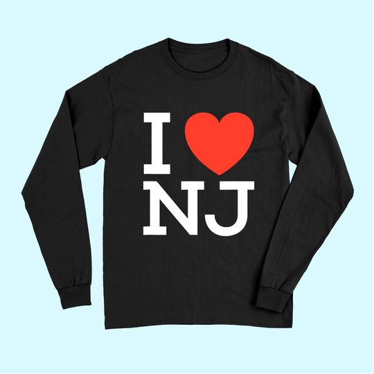 I Love NJ Heart Long Sleeves