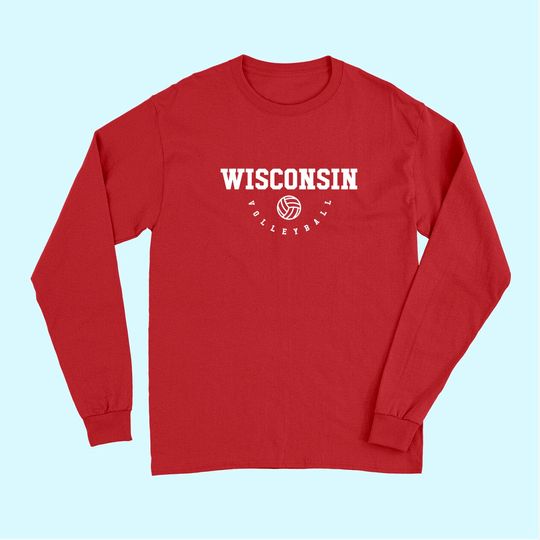 Women's Wisconsin Volleyball Team Long Sleeves