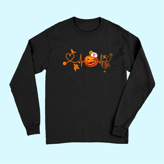Halloween Lover - Nurse Heartbeat With P Long Sleeves