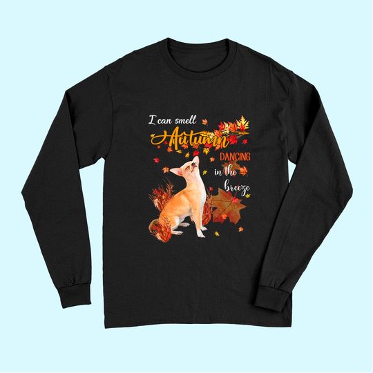 Chihuahua Dancing In The Autumn Long Sleeves