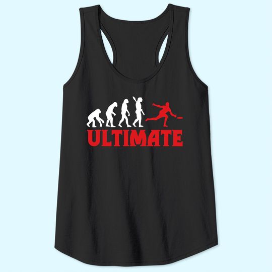 Great Ultimate Frisbee Evolution Gift Tank Top