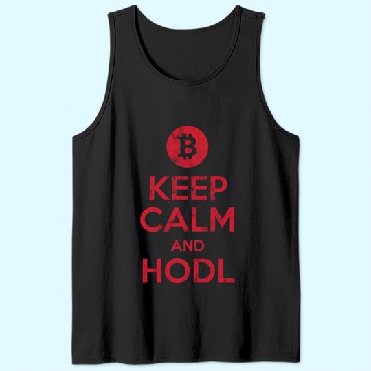 Bitcoin & Crypto Keep Calm and Hold Tank Top