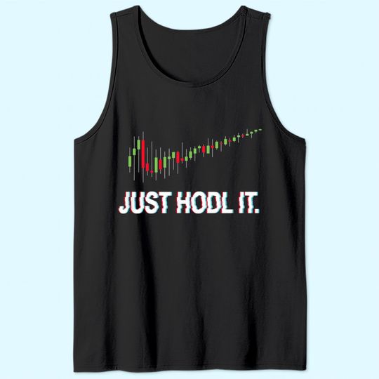 Juste HODL. Chandelier Moon Chart Crypto Currency Tank Top