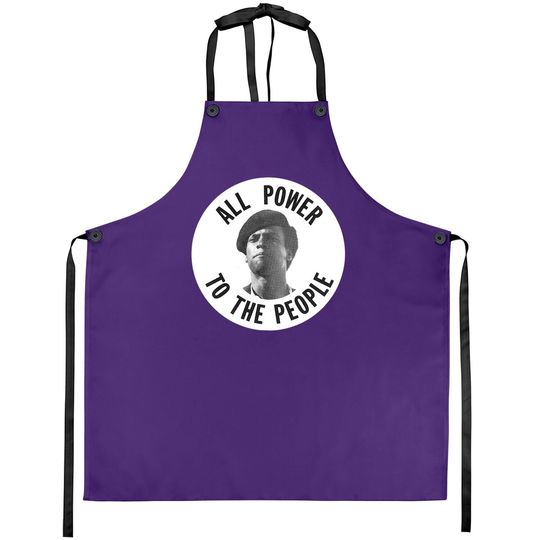 Huey Newton All Power To The People Black History Apron