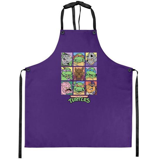 All Characters Square Design Apron