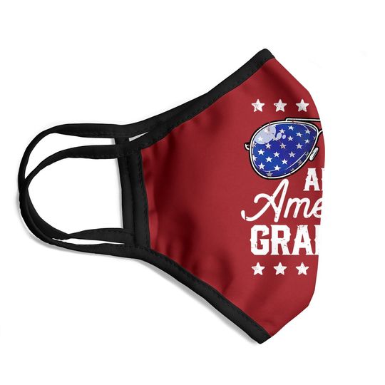 All American Grandpa 4th Of July Family Matching Sunglasses Face Mask
