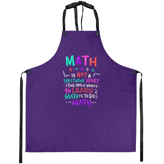 Math Teacher Mathematical Symbol Apron