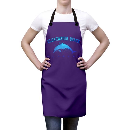 Clearwater Beach Florida Dolphin Lover Scuba Diving Vacation Apron