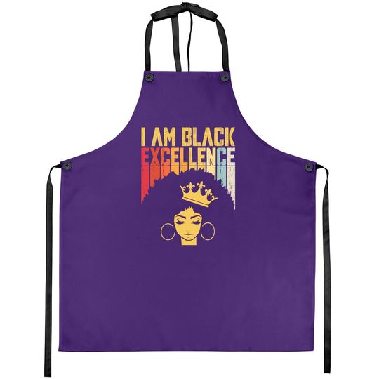 Retro Vintage Black Excellence African Pride History Month Apron