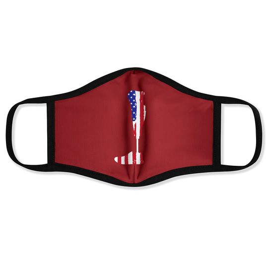 American Flag Prosthetic Leg Patriotic Amputee Face Mask