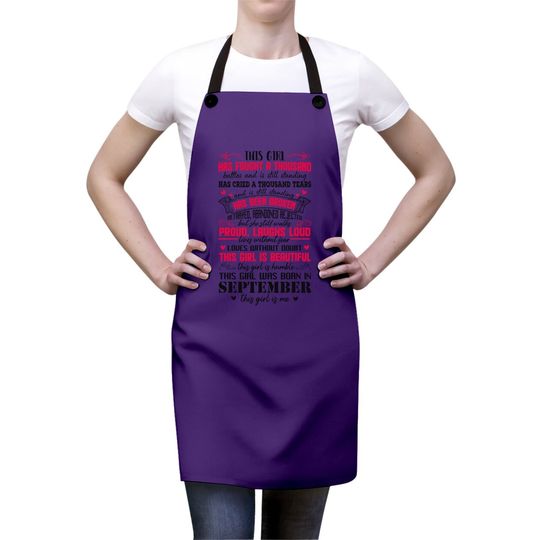 This Girl Has Fought A Thousand Battles Born In September Apron