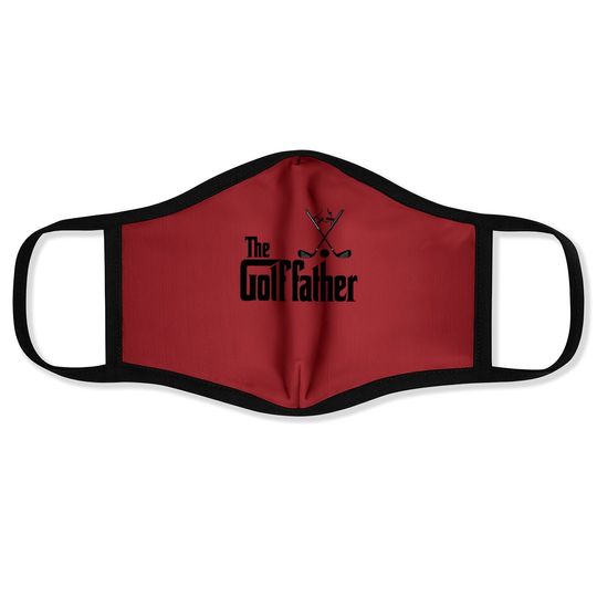 The Golffather Golf Father Funny Golfing Fathers Day Face Mask