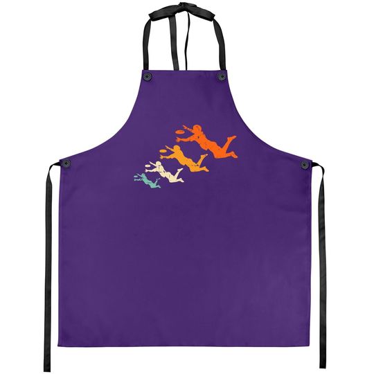 Retro Ultimate Frisbee Player Vintage Disc Ultimate Frisbee Apron