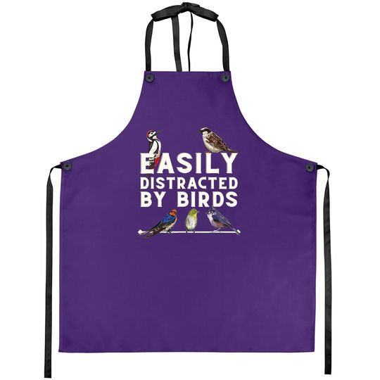Easily Distracted By Birds Apron