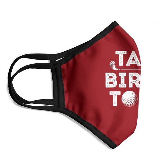 Talk Birdie To Me - Funny Golf Player Pun Golfer Face Mask