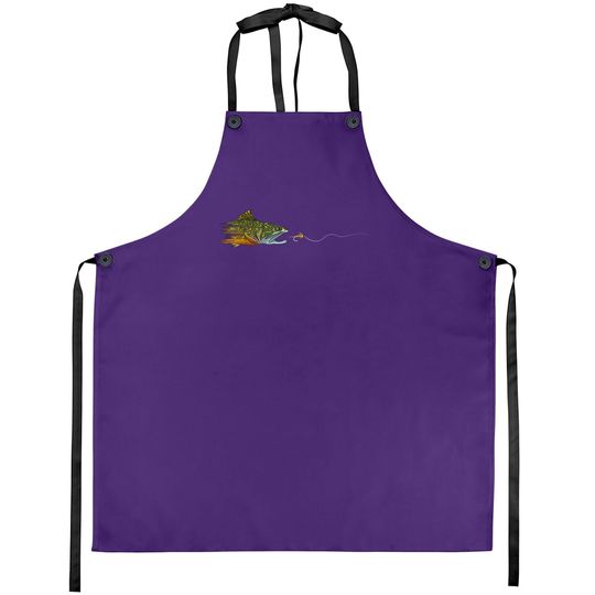 Fly Fishing Brook Trout Dry Fly Tying Fisherman Apron