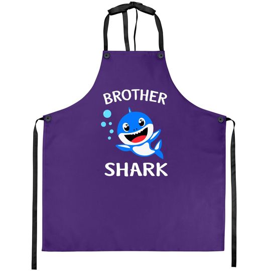 Brother Shark Gift - Cute Baby Shark Design Family Set Apron