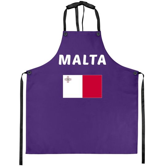 Malta Flag Souvenir Gift Maltese Apron