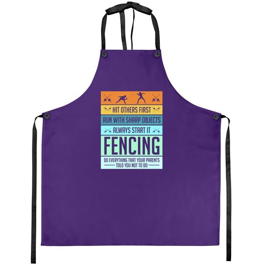 Fencing Apron Sport Pun For Youth Apron
