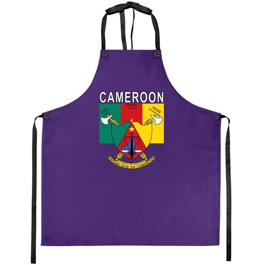 Cameroon Flag And Emblem Design Apron
