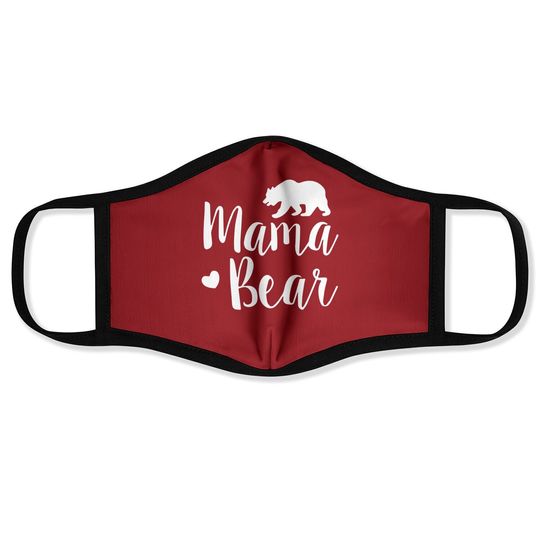 Zilin Mama Bear Face Mask Short Sleeve Lettering Graphic Cute Face Mask Summer Tops