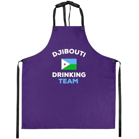 Djibouti Drinking Team Apron Beer Country Flag Apron