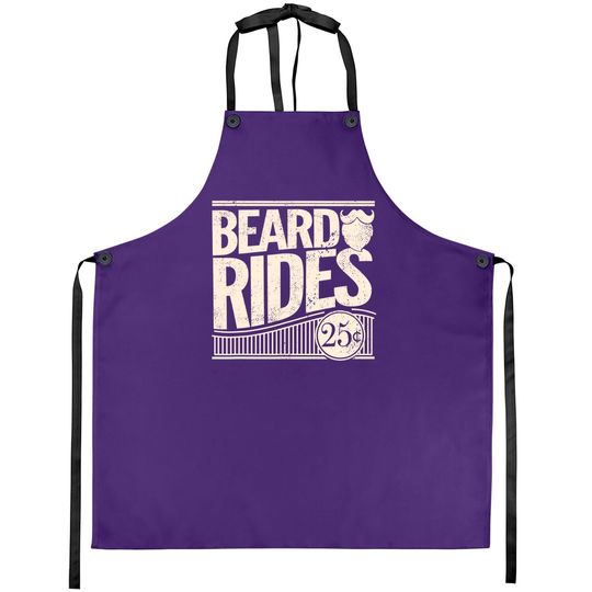 Beard Rides  vintage Distressed Apron