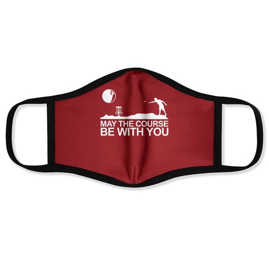 Disc Golf Face Mask May The Course Be With You Frisbee Golf Face Mask