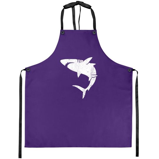 Graphic Great White Shark Family Apron