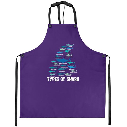 Types Of Shark Megalodon White Nurse Shark Premium Apron