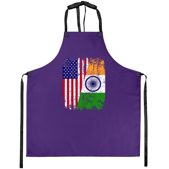 Half American Flag | Usa India Flag Apron