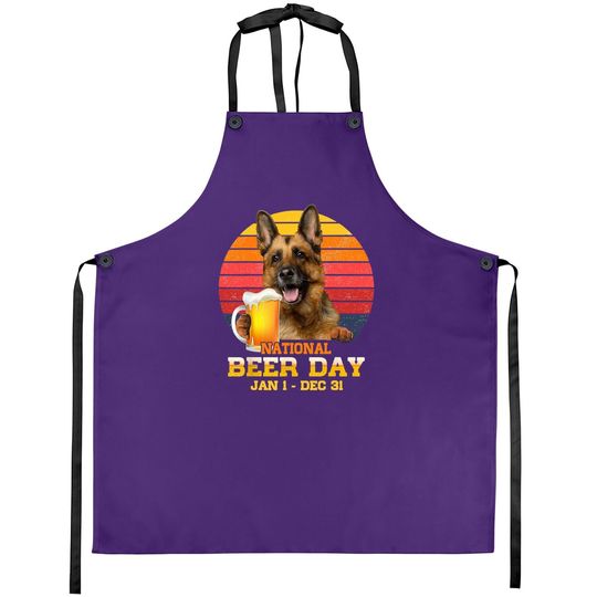 Drink Beer And Hang With My German Shepherd Dog Lover Apron